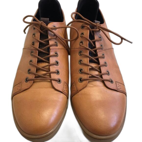 Unlisted Kenneth Cole Design 302473 Lace Up Oxfords Cognac Men's Size 11.5M - Picture 1 of 6